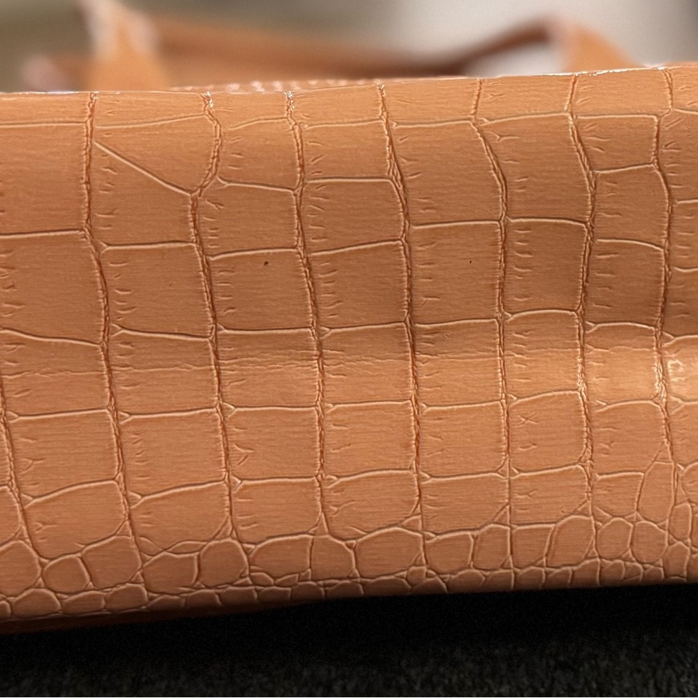 Jessica Simpson Peach Crocodile-Pattern Satchel - Picture 12 of 12